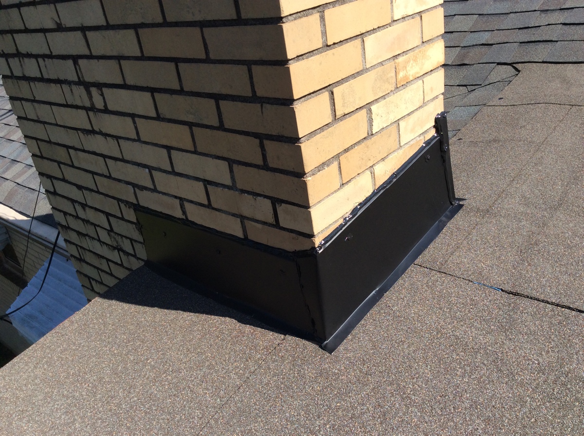 good counter roof flashing example 
