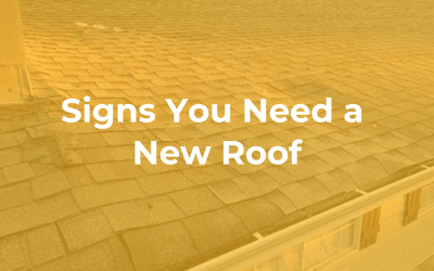 Signs You Need a New Roof
