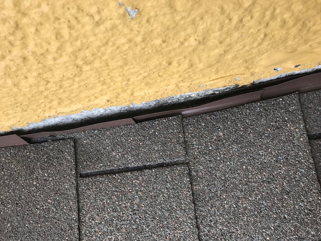 flashing detached from wall