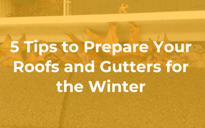 5 Tips to Prepare Your Roofs and Gutters for the Winter