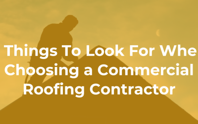 5 Things To Look For When Choosing a Commercial Roofing Contractor