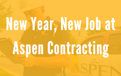 New Year, New Job at Aspen Contracting