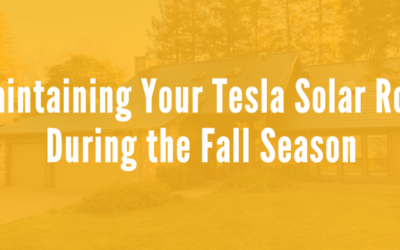 Maintaining Your Tesla Solar Roof During the Fall Season